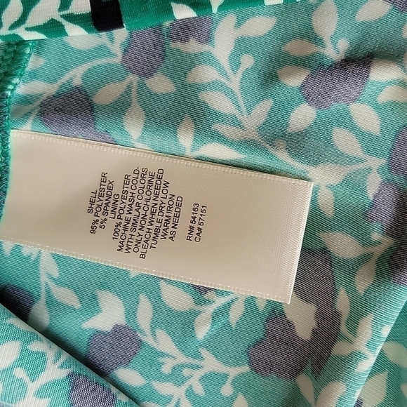 Eliza J. Green Flowery Liberty Spandex English Hot Pink Crewneck Midi Dress sz8 - Picture 7 of 13